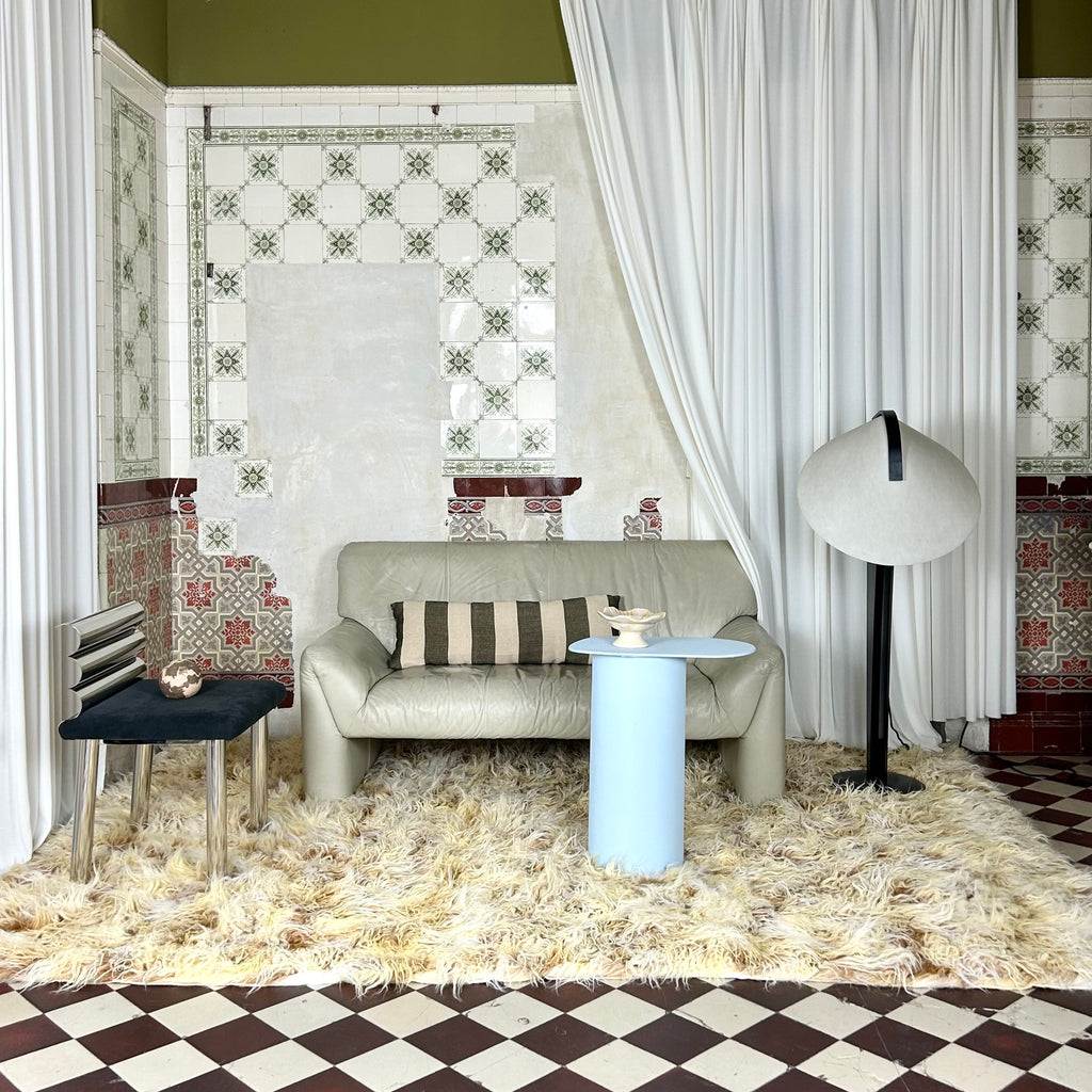 Large Unused Vintage Flokati Rug, 1970s