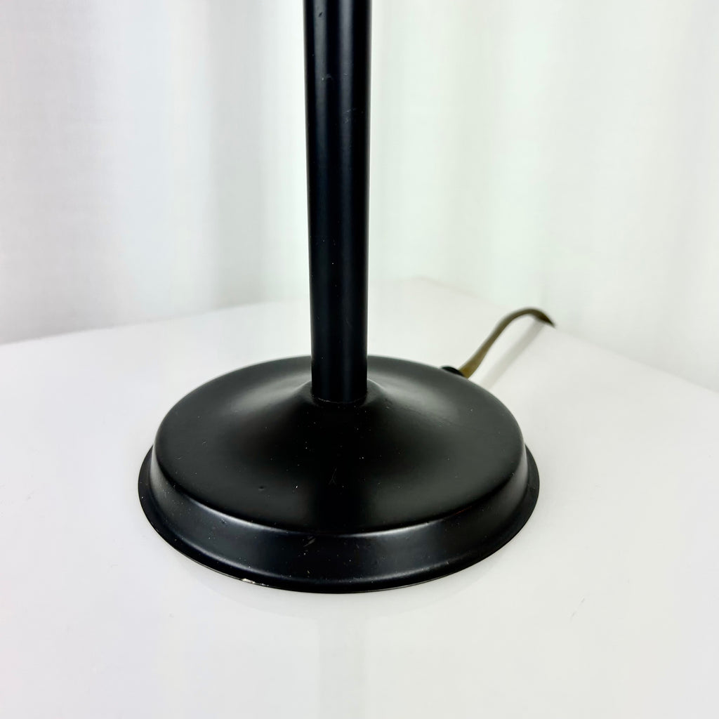 Vintage Postmodern Memphis Style Table Lamp with Glass Shade, 1980s