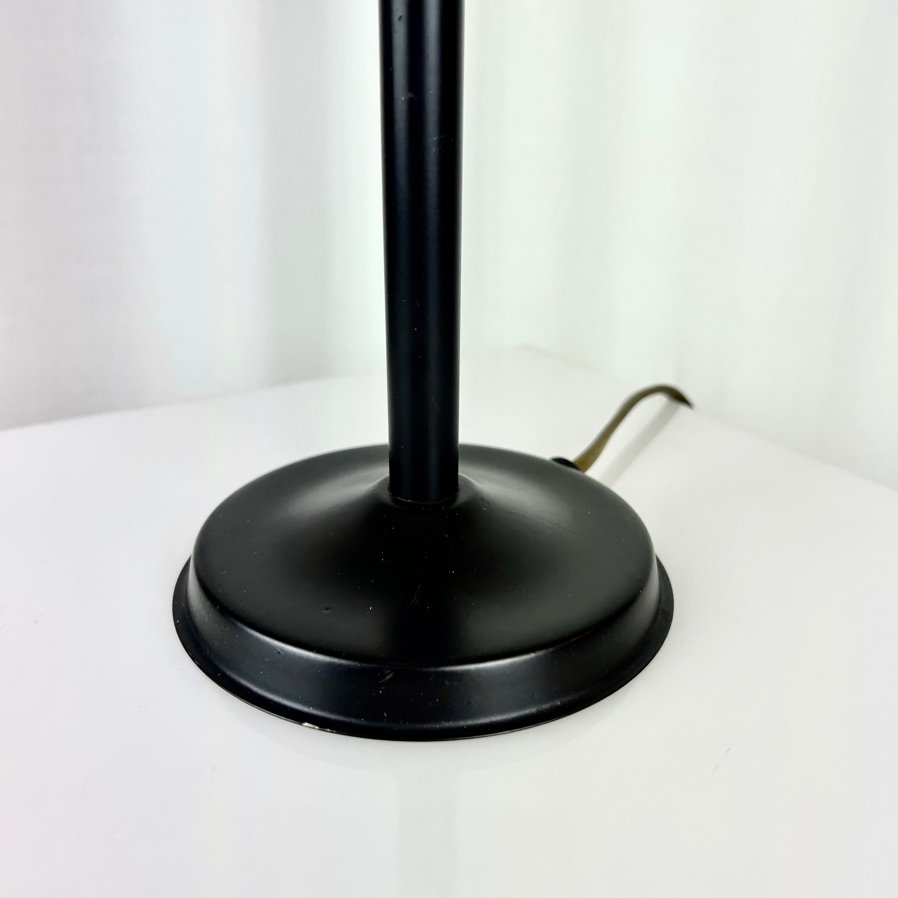 Vintage Postmodern Memphis Style Table Lamp with Glass Shade, 1980s