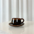 Ceramic cup and saucer from Aylesford