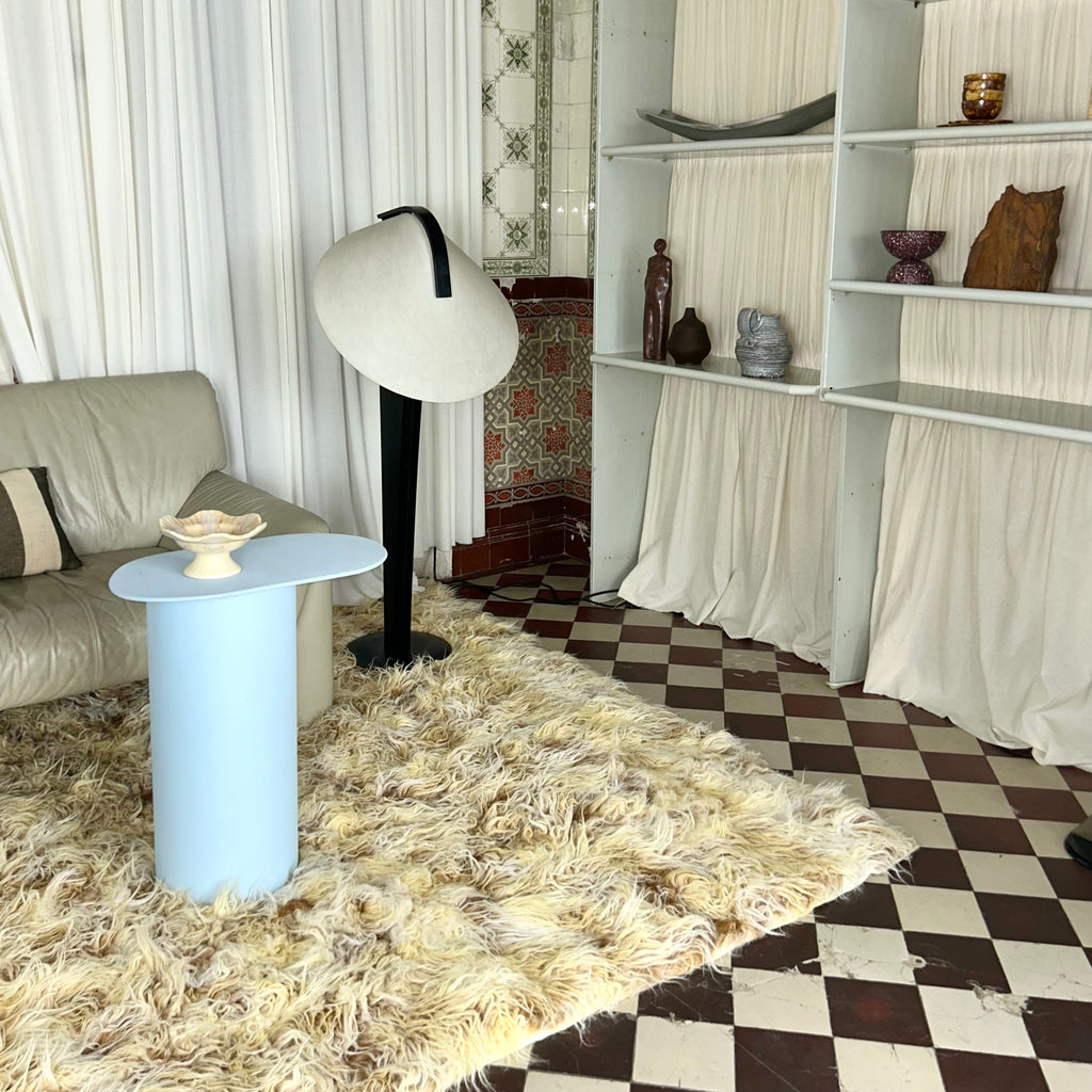 Large Unused Vintage Flokati Rug, 1970s