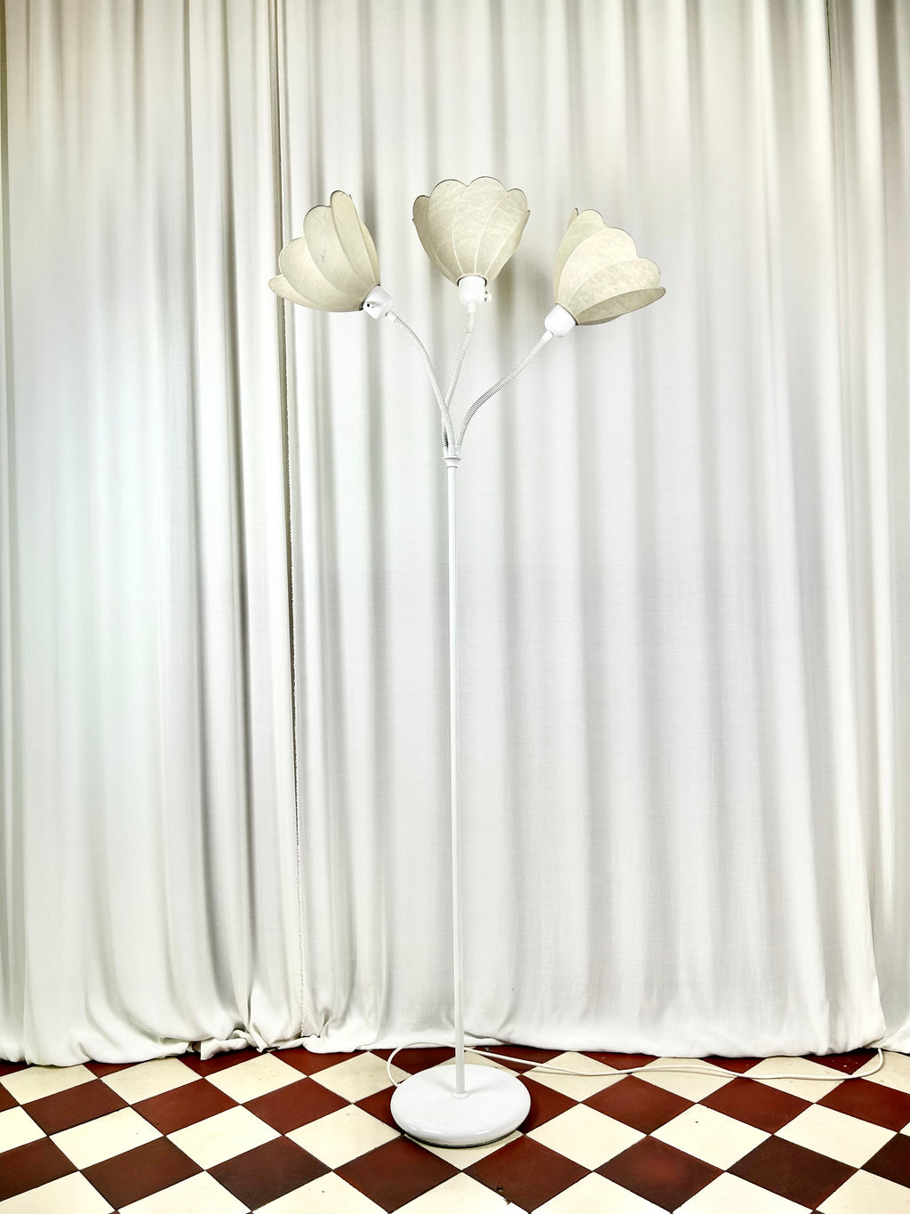 Egon Hillebrand three-arm floor lamp with arms upwards
