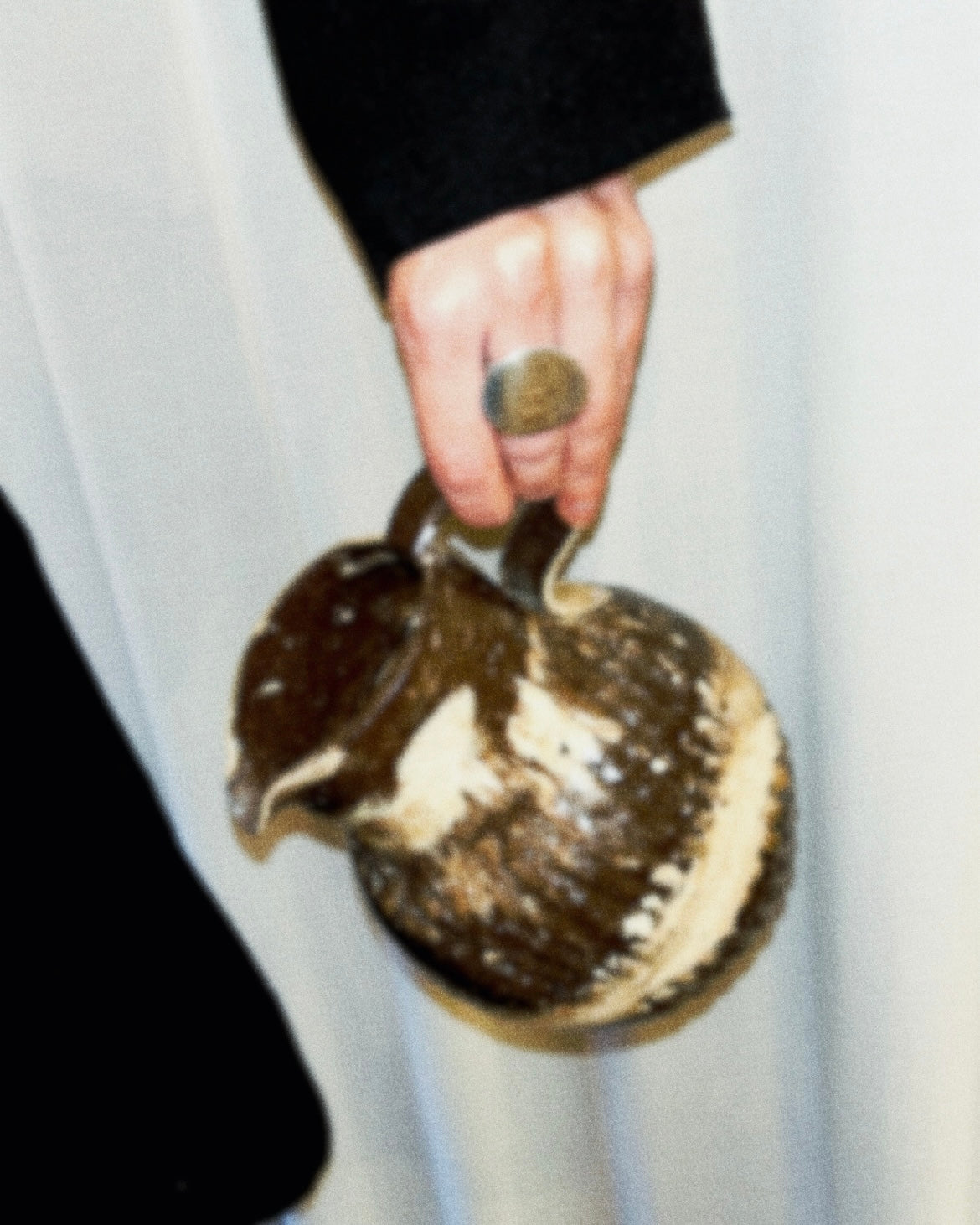 Handcrafted Brown Beige Decanter