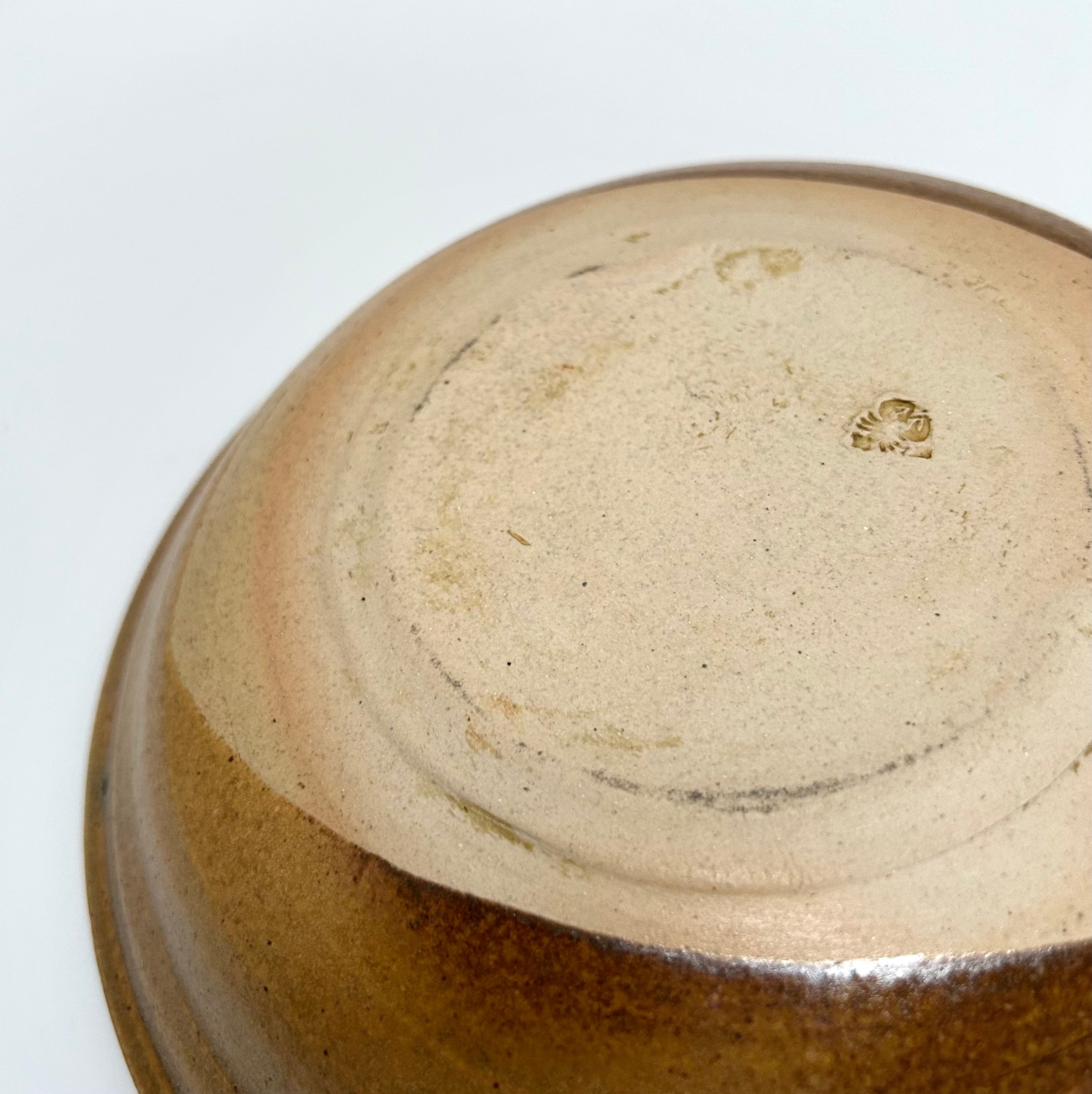 Handmade Brown Vintage Stoneware Bowl