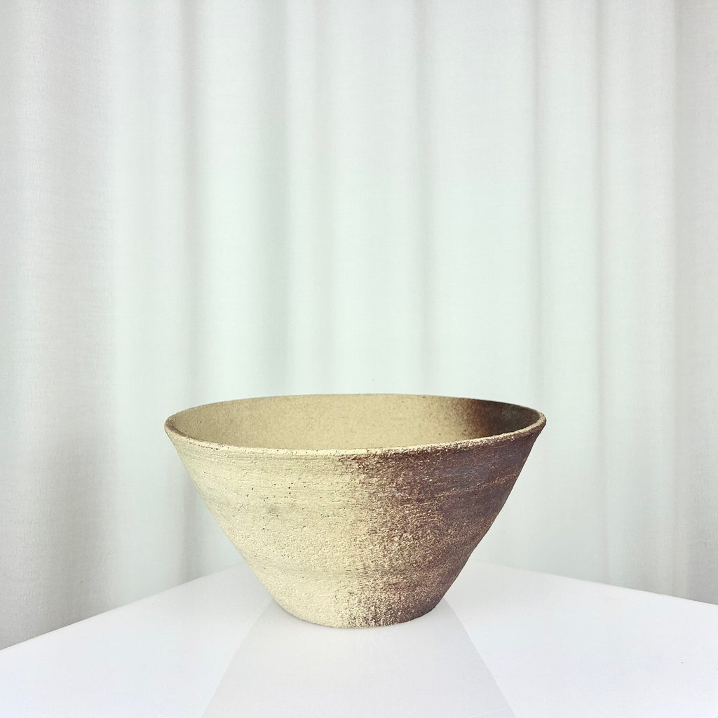 XL Vintage Matte Textured Stoneware bowl