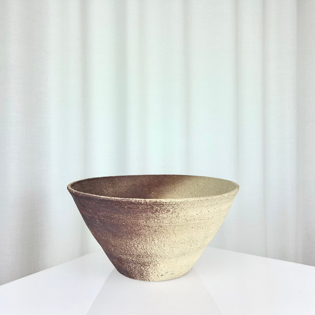 XL Vintage Matte Textured Stoneware bowl