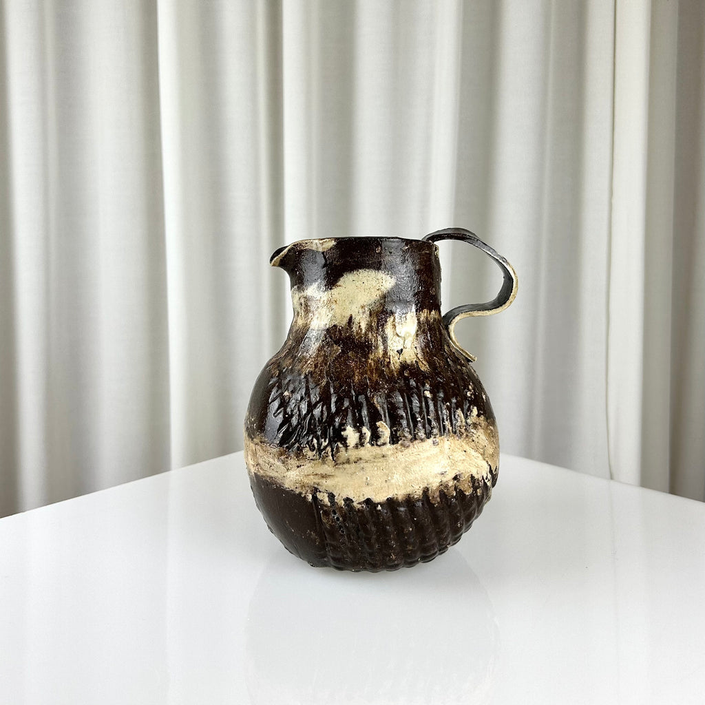 Handcrafted Brown Beige Decanter