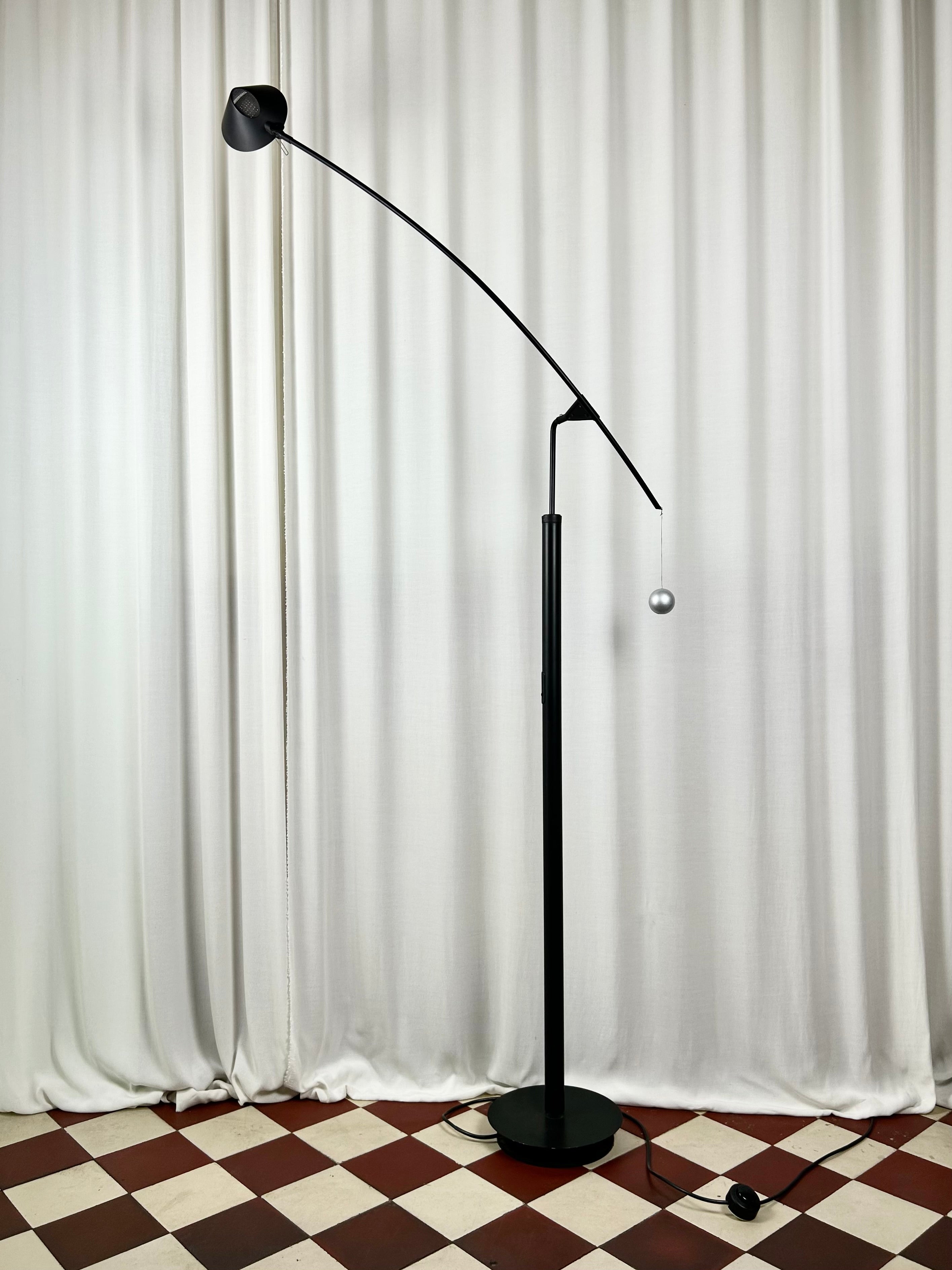 Nestore Lettura floor lamp by Carlo Forcolini for Artemide, 1988, full view