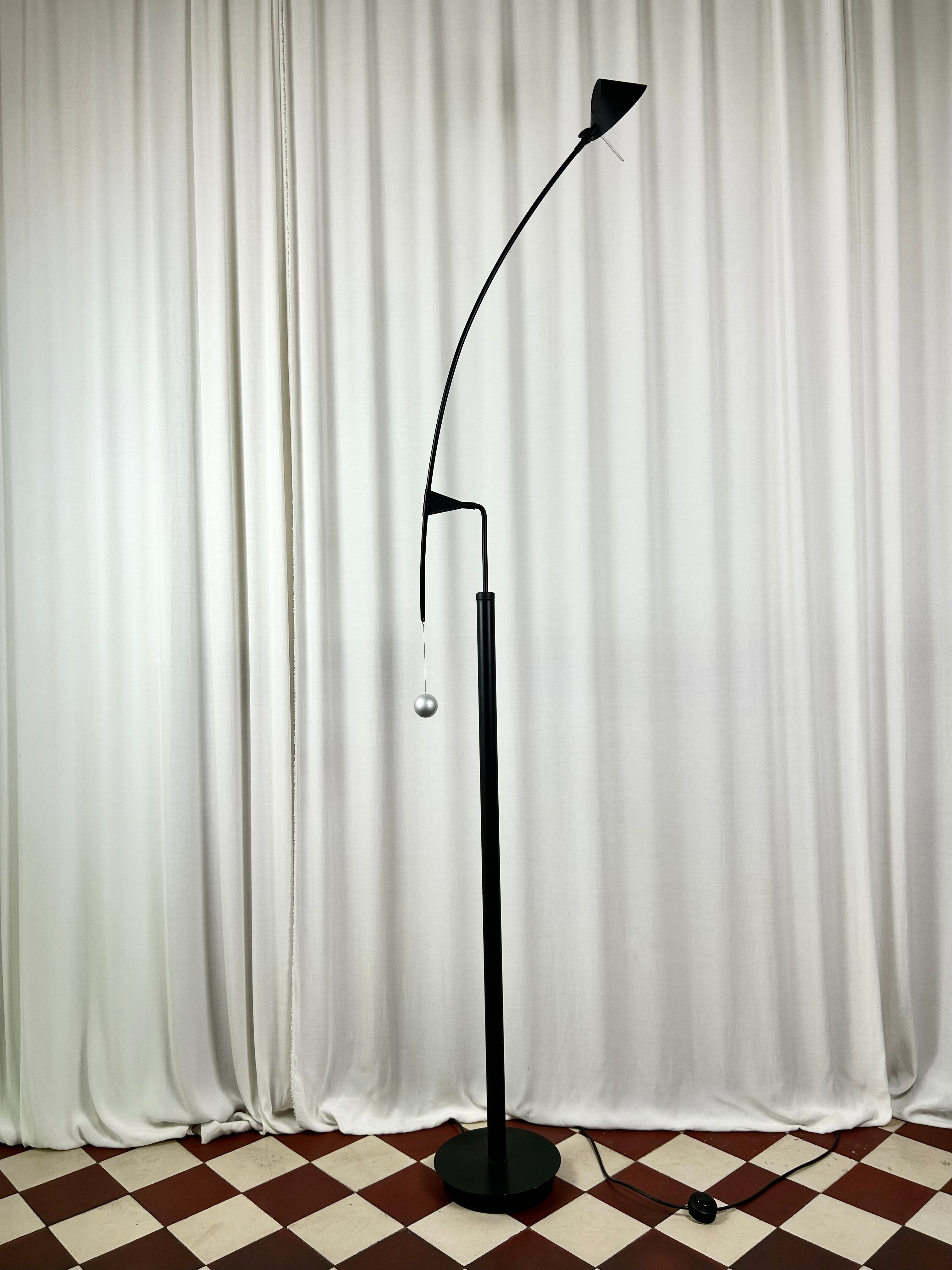 Nestore Lettura floor lamp by Carlo Forcolini for Artemide, 1988, right side