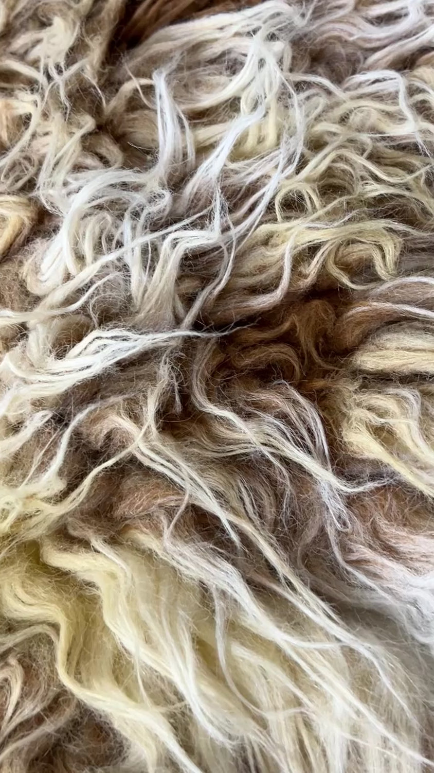 Large Unused Vintage Flokati Rug, 1970s