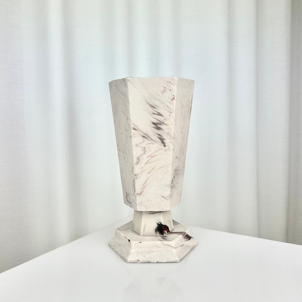 Vintage Hallandite Pedestal Vase, Sweden 1980s