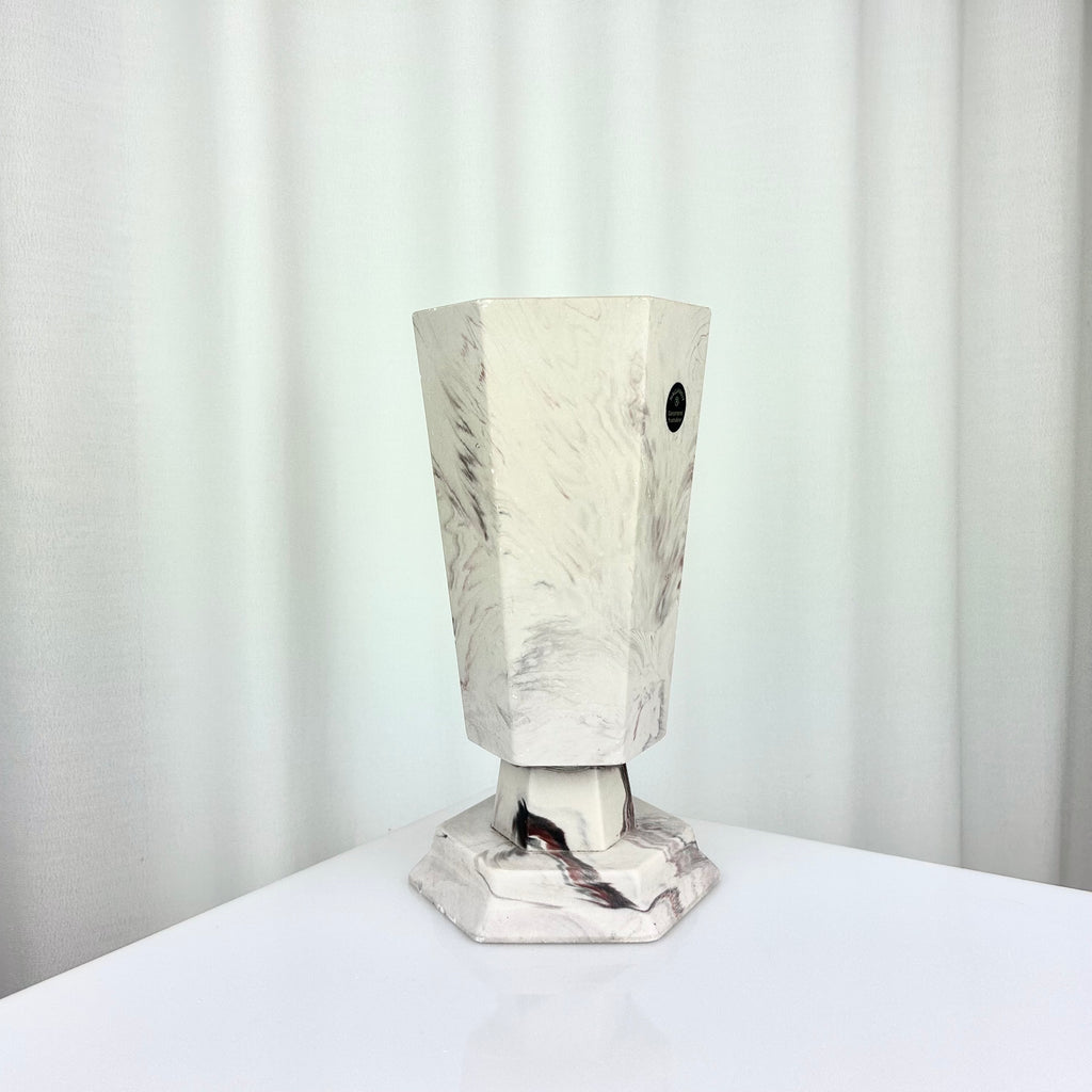 Vintage Hallandite Pedestal Vase, Sweden 1980s