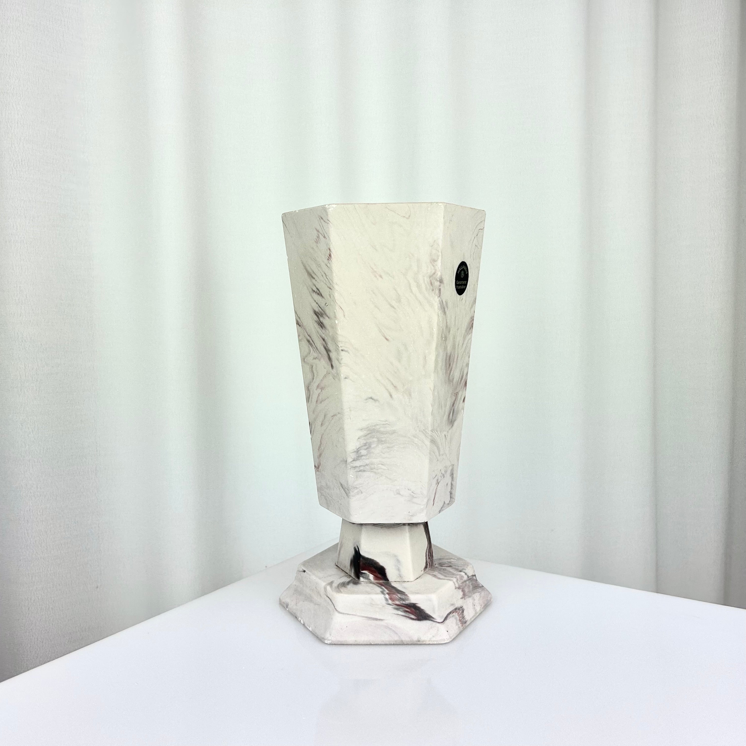 Vintage Hallandite Pedestal Vase, Sweden 1980s